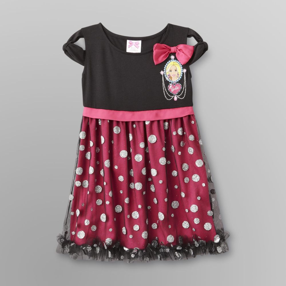 Barbie&nbsp; Infant Girl's Glitter and Mesh Dress