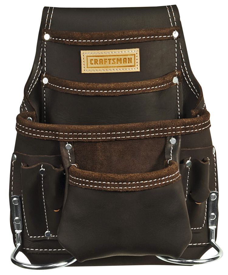 Craftsman&nbsp; 10 Pocket Oil Tanned Leather Pouch