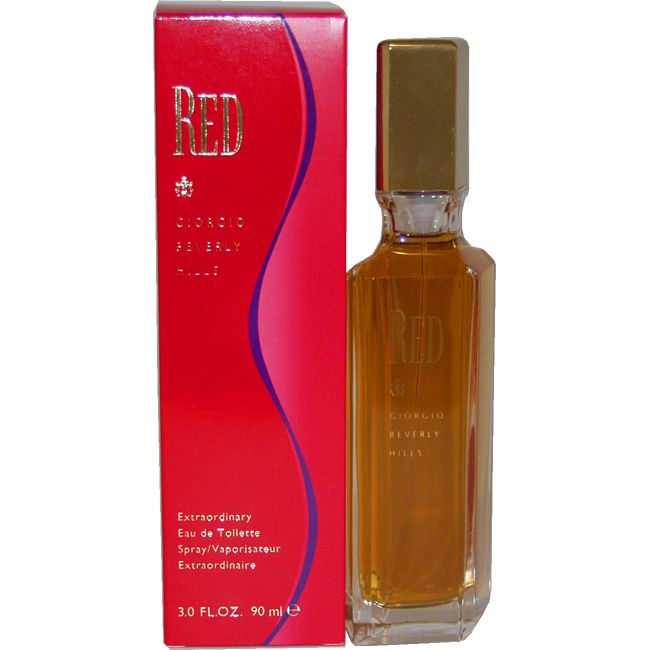 Giorgio Beverly Hills Red Extraordinary Eau de Toilette Spray, 3 fl oz (90 ml)