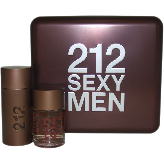 212 Sexy by Carolina Herrera for Men - 2 Pc Gift Set 3.4oz EDT Spray, 2.6oz Deodorant Stick