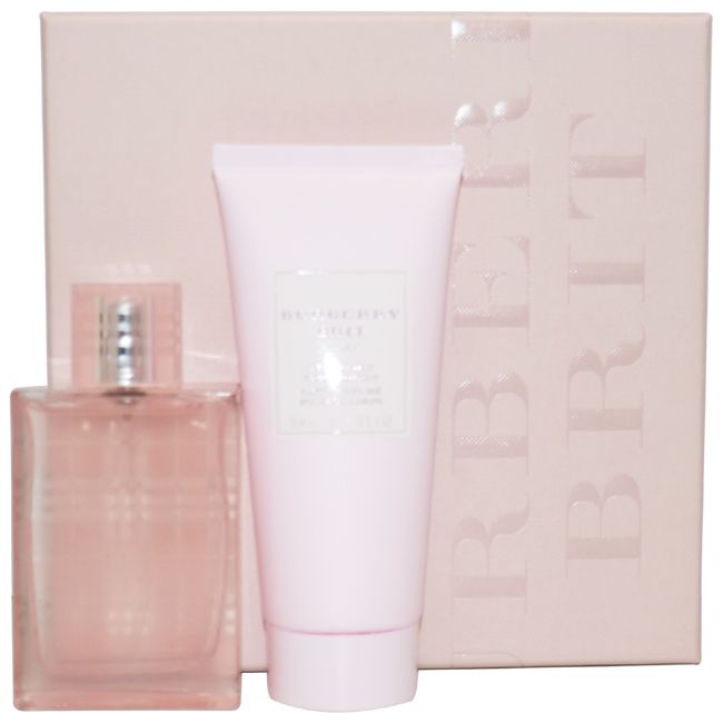 Burberry Brit Sheer by Burberry for Women - 2 Pc Gift Set 1.7oz EDT Spray, 3.3oz Perfumed Body Lotion