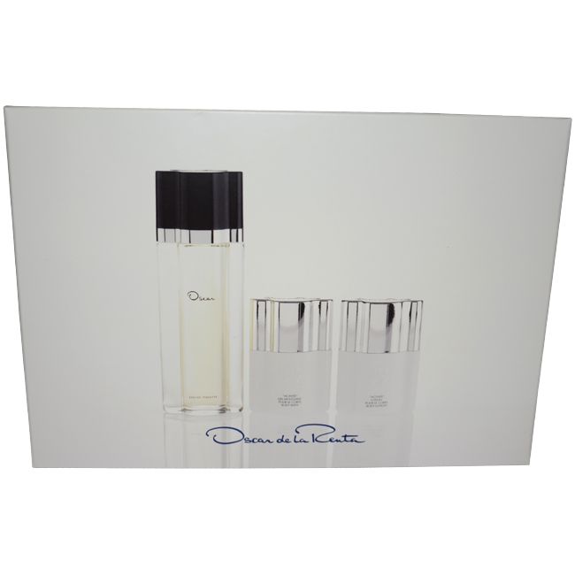 Oscar Dela Renta by Oscar De La Renta for Women - 3 Pc Gift Set 3.3oz EDT Spray, 1.7oz Body Lotion, 1.7oz Body Bath