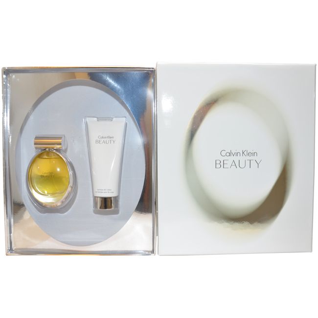 Calvin Klein Beauty by Calvin Klein for Women - 2 Pc Gift Set 3.4oz EDP Spray, 3.4oz Luminous Skin Lotion