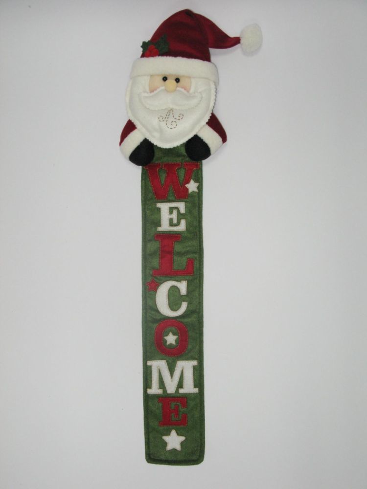 Trim A Home Fabric Welcome Sign