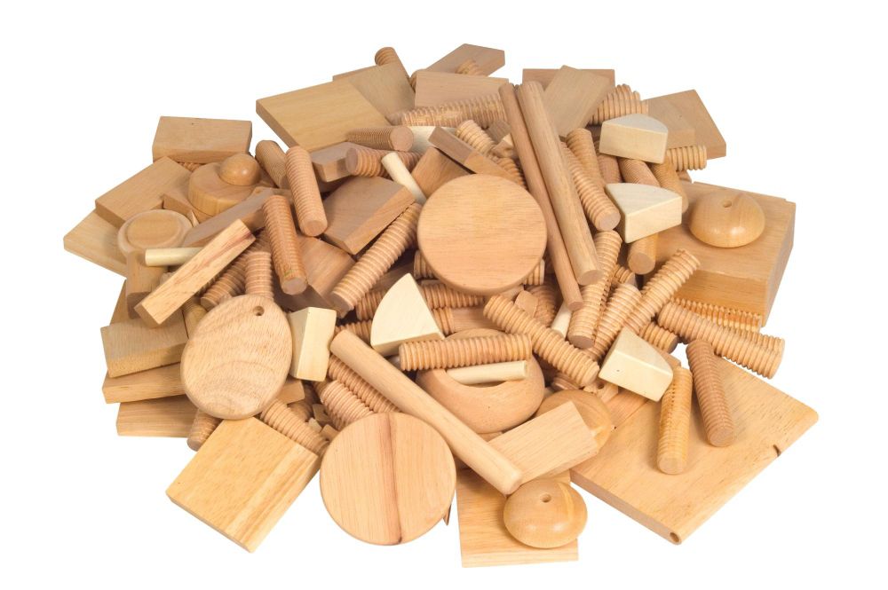 Guidecraft Vari-Design Wooden Shapes Beige
