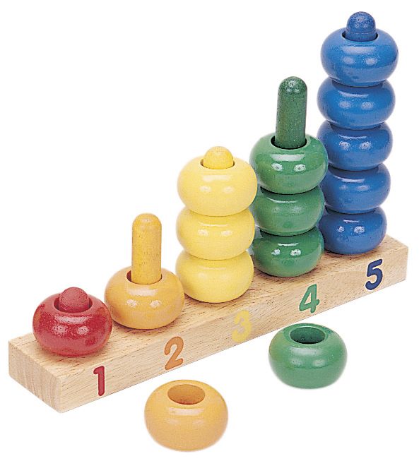 Guidecraft 1 to 5 Ring Counter Multi-color