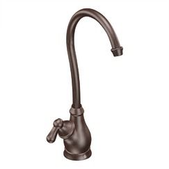 Moen AquaSuite Oil rubbed bronze one-handle high arc filtering single mount bar faucet