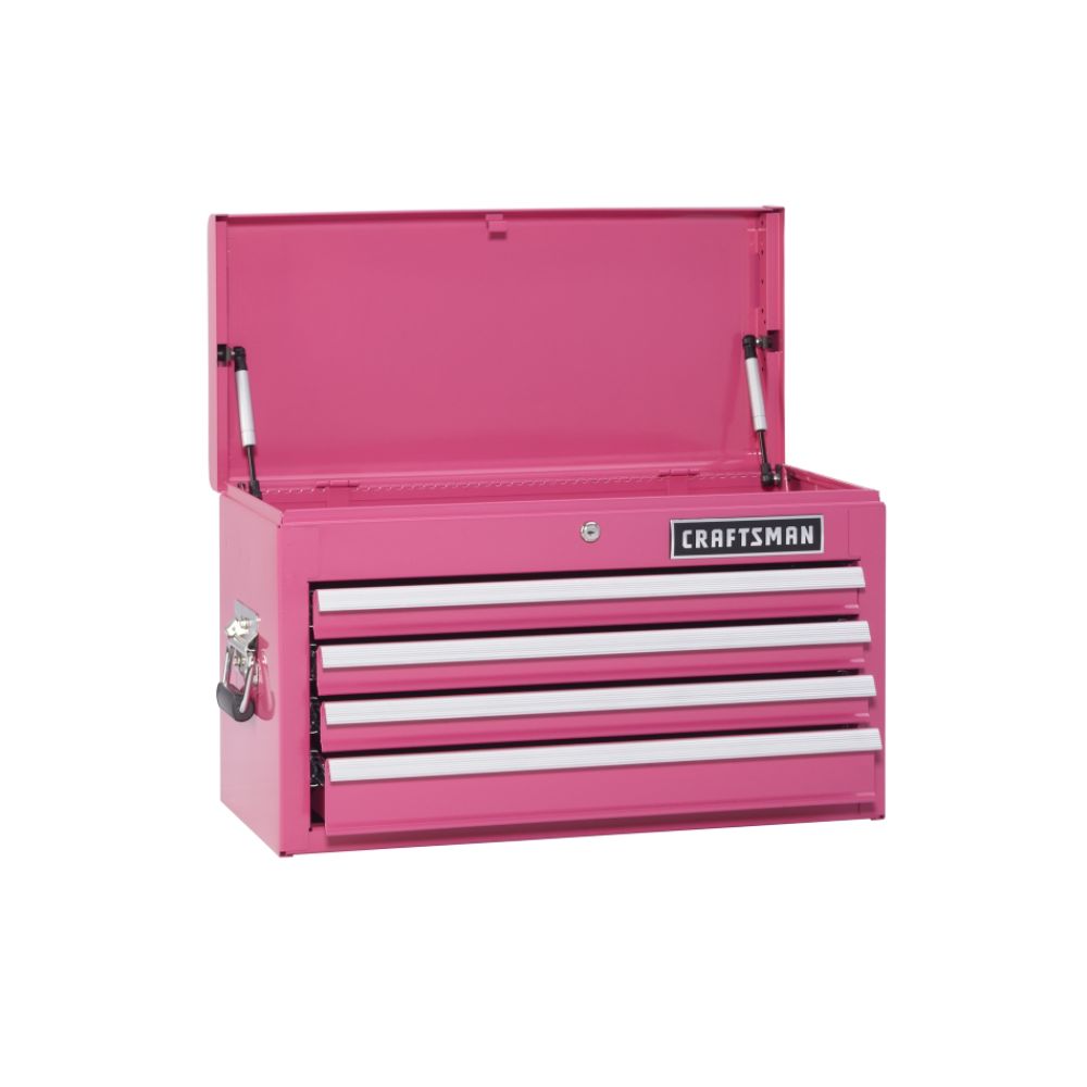 Craftsman&nbsp; 4-Drawer Ball-Bearing Top Chest - Pink