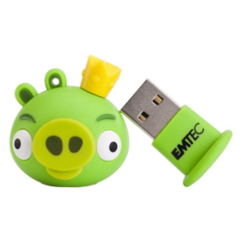 Emtec 4GB Angry Birds USB Flash Drive - King Pig