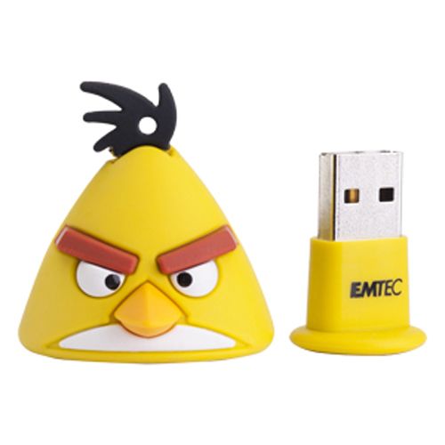 Emtec 4GB Angry Birds USB Flash Drive - Yellow Bird