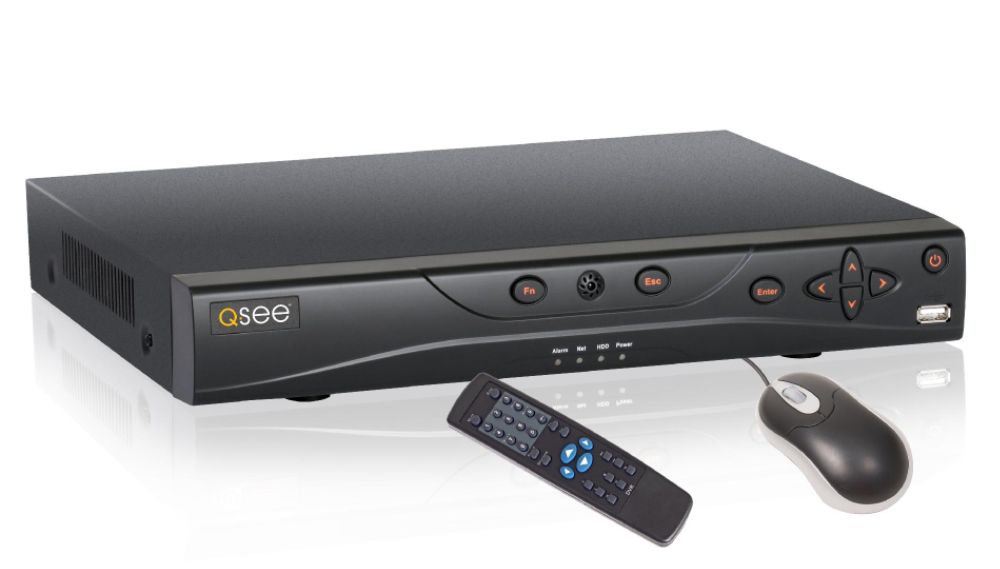 Q-See QC444-5 Clearance 4 Channel H.264 Real-Time Recording DVR with Pre-installed 500GB Hard Drive