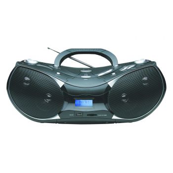 Naxa NPB-256 Portable MP3/CD Player with Text Display, AM/FM Stereo Radio, USB Input & SD/MMC Card Slot