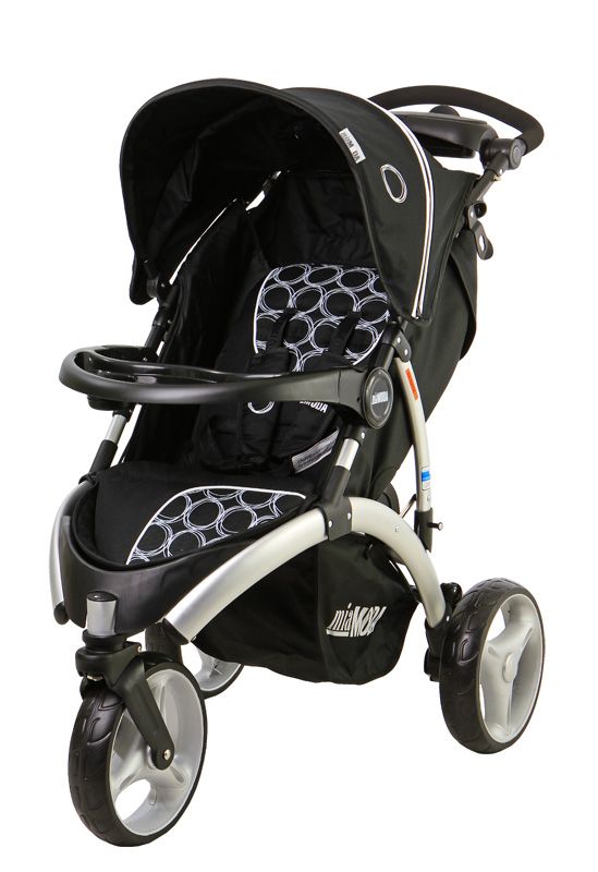 Mia Moda Energi Full Size Stroller in Cercle Noir