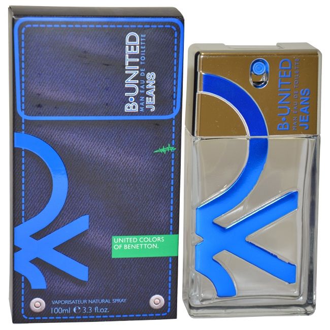 United Colors Of Benetton B. United Jeans by United Colors of Benetton for Men - 3.3 oz EDT Spray