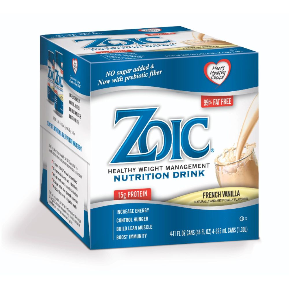Zoic Nutrition Drink, French Vanilla, 24 pack