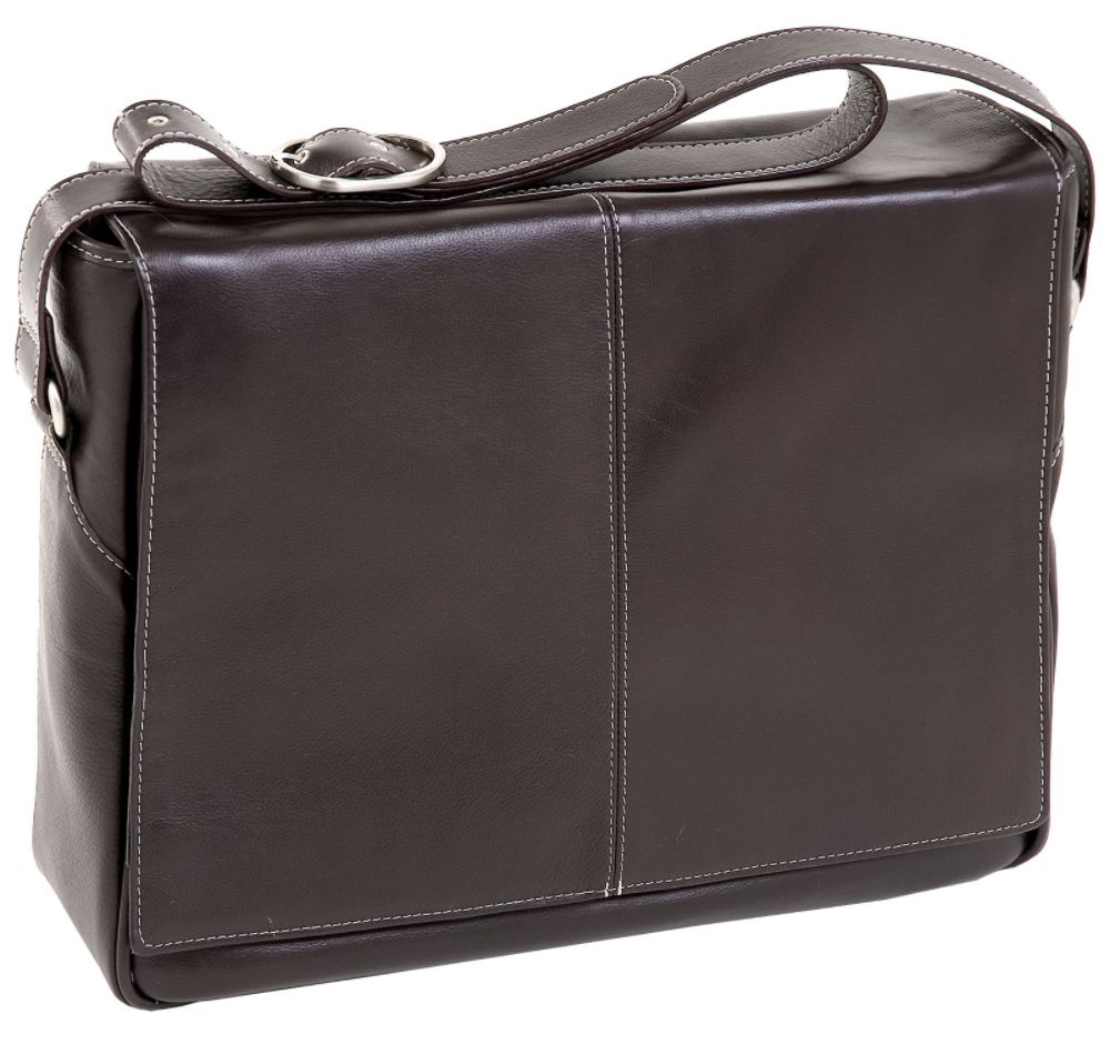 Siamod SAN FRANCESCO 45352 Chocolate Leather Messenger Bag