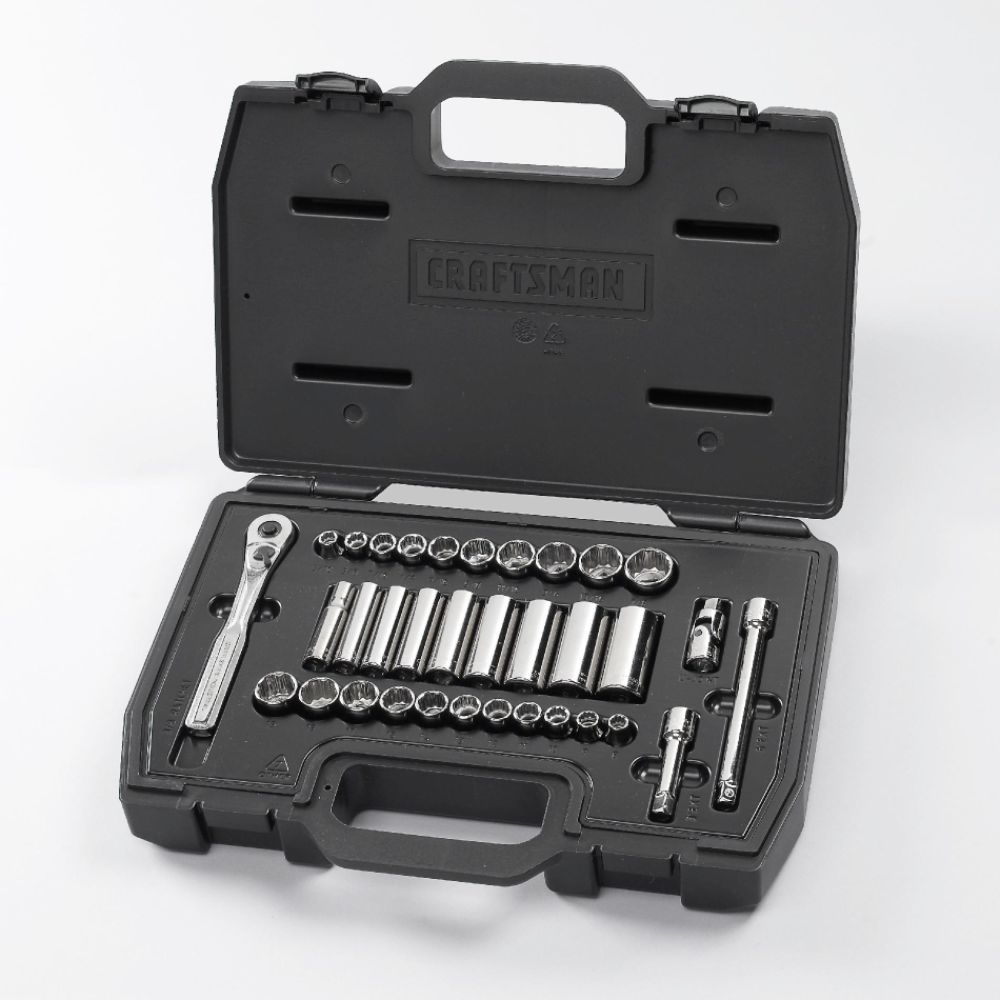 34PC Professional Use Socket Wrench Set, 3/8-IN. Drive