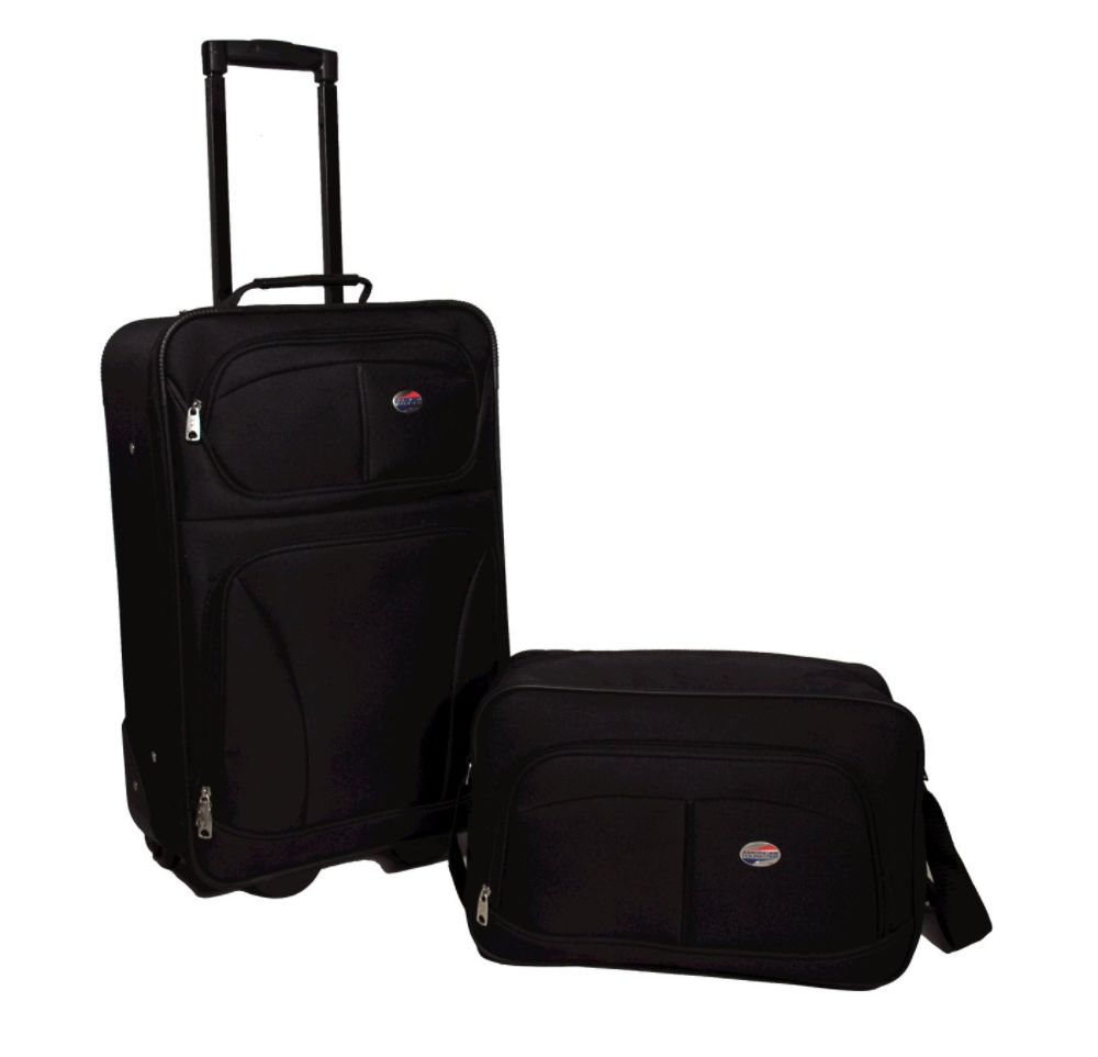 American Tourister 2pc Luggage Set (Black)