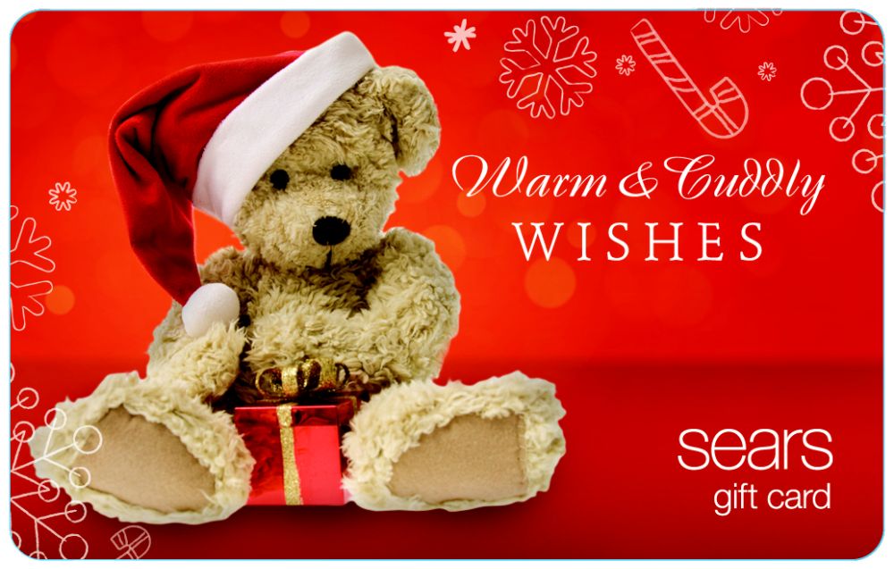 Sears Teddy Bear Gift Card