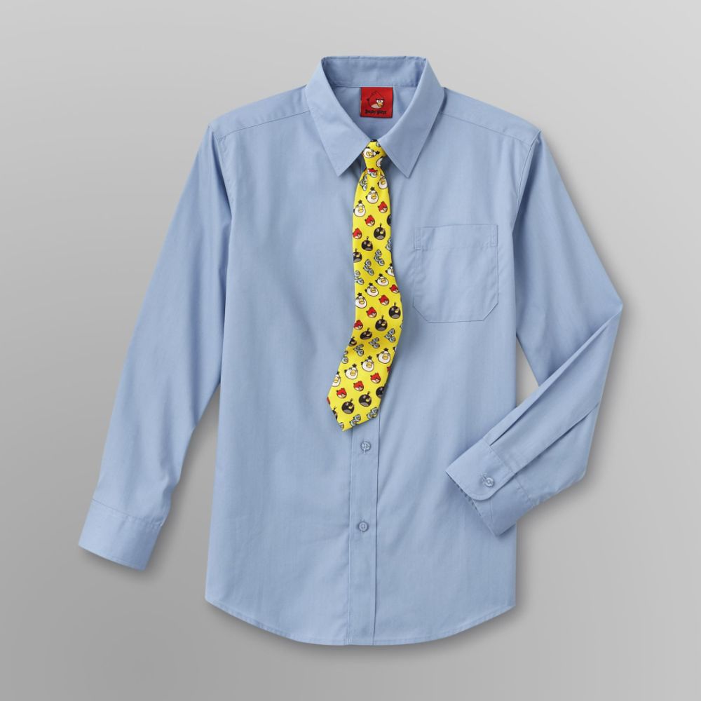 Angry Birds Boy's Shirt & Graphic Tie Blue