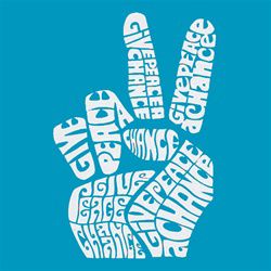 Los Angeles Pop Art Girl's Word Art T-Shirt - Give Peace A Chance at Kmart.com