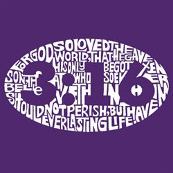 Los Angeles Pop Art Girl's Word Art T-Shirt - John 3:16 at Kmart.com