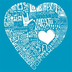 Los Angeles Pop Art Girl's Word Art T-Shirt - Love in 44 Different Languages at Kmart.com
