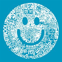 Los Angeles Pop Art Girl's Word Art T-Shirt - Smile in Different Languages at Kmart.com