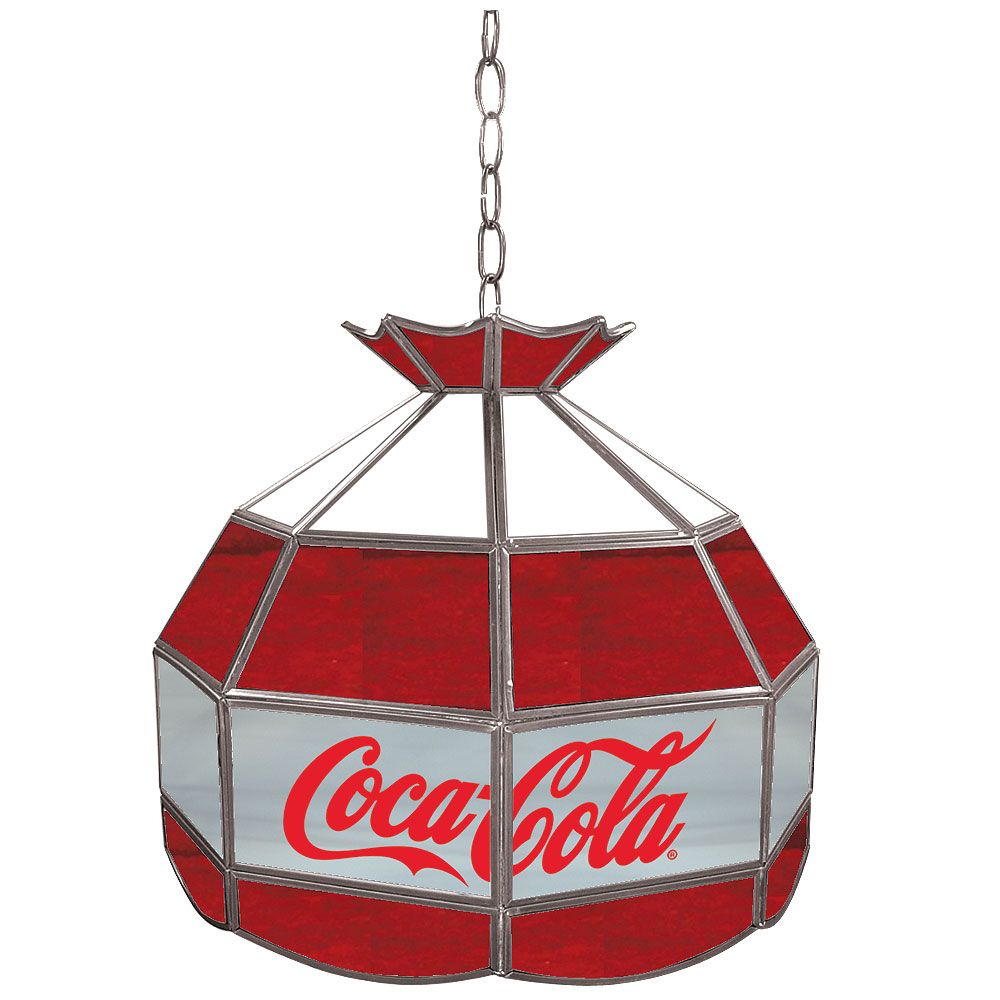 Coca Cola Vintage&nbsp; 16 inch Stained Glass Tiffany Style Lamp