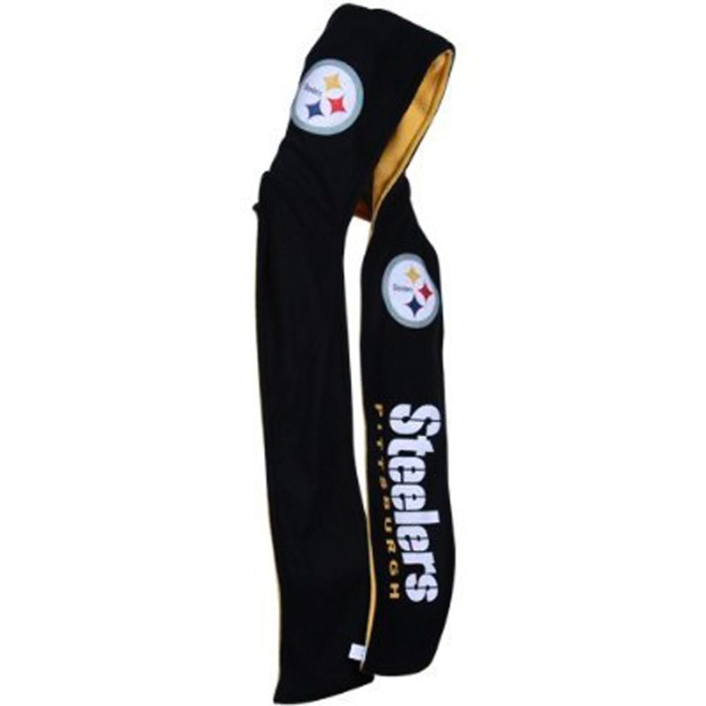 Little Earth Pittsburgh Steelers Fleece Reversible Hooded Scarf