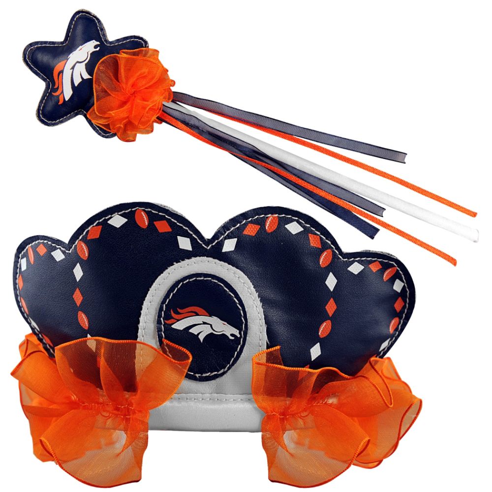 Bleacher Creatures Denver Broncos Princess Tiara Wand Set