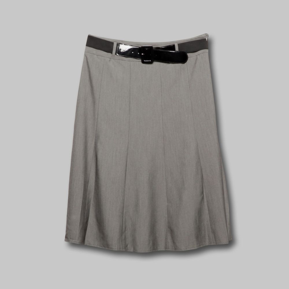 Larry Levine Women's Plus Belted French Melange Skirt at Sears.com