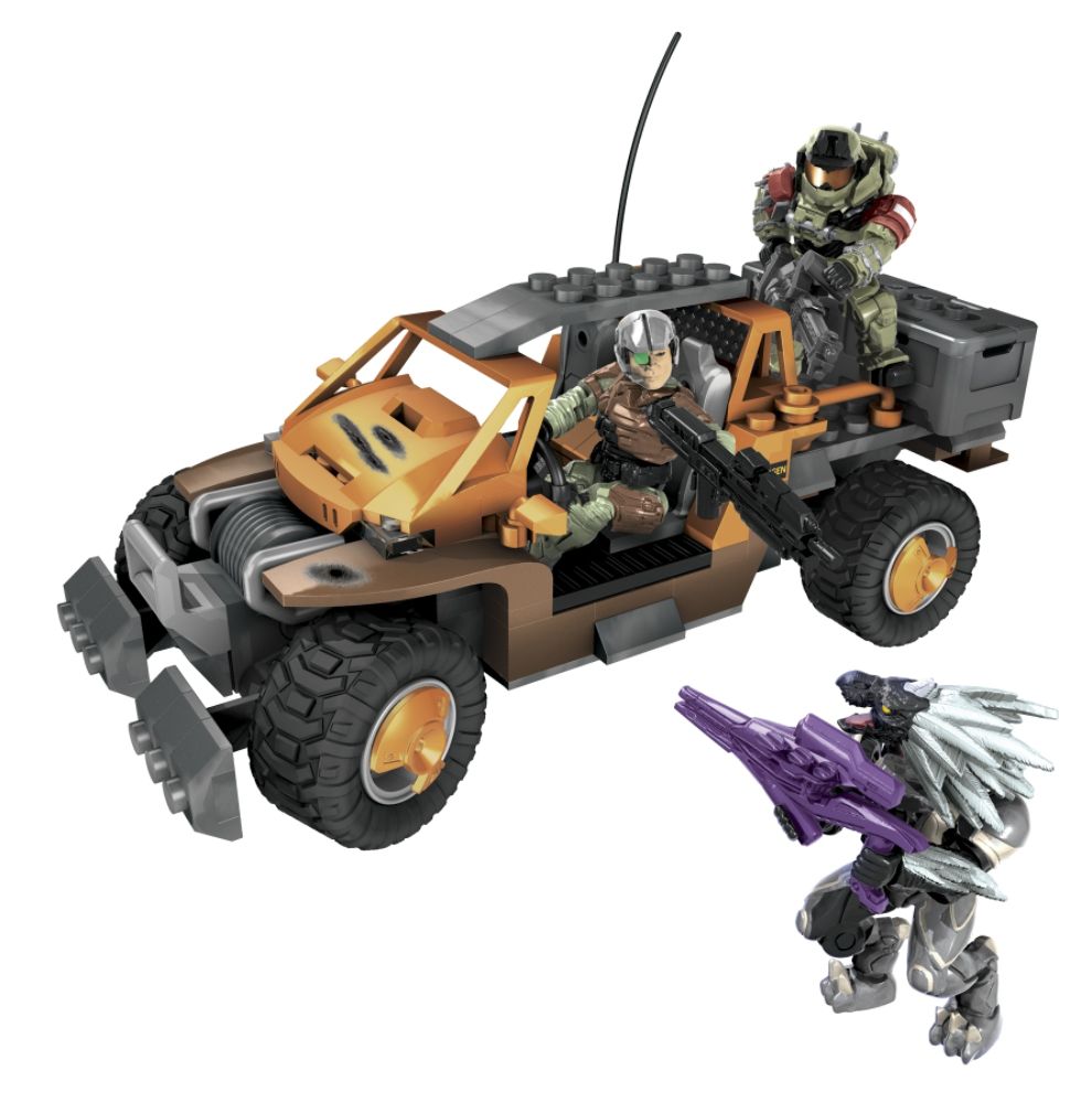 Mega Bloks HALO WARS WARTHOG UNSC Spade vs Skirmisher