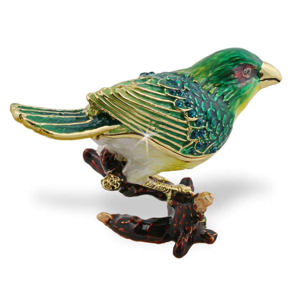Objet d'art 'Belding's Yellowthroat' Endangered Bird Trinket Box at Kmart.com
