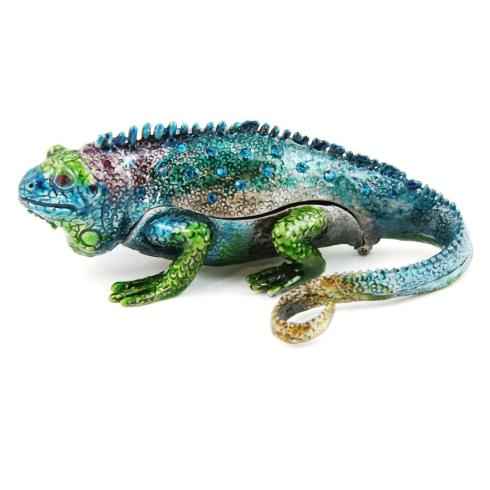 Objet d'art 'Grand Cayman Blue Iguana' Lizard Trinket Box at Kmart.com