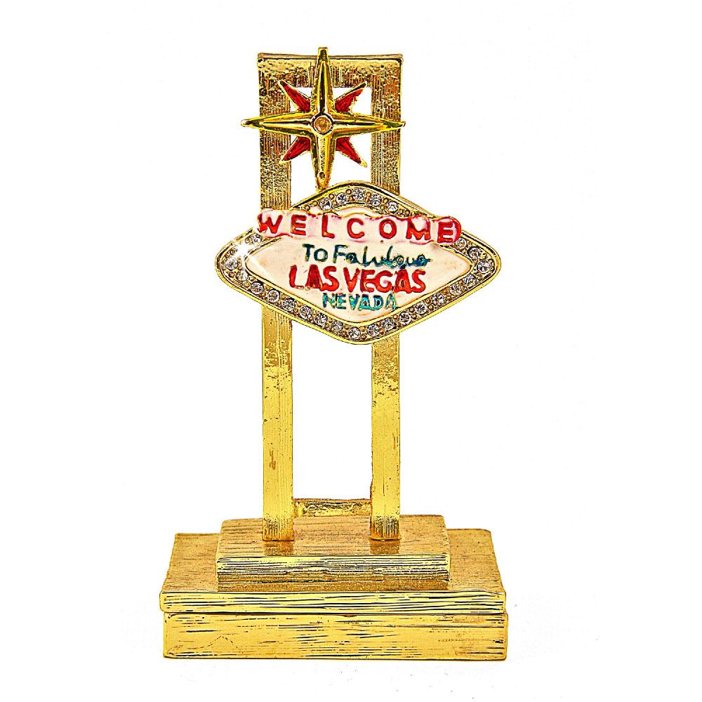 Objet d'art 'Desert Welcome'  Las Vegas Trinket Box at Kmart.com