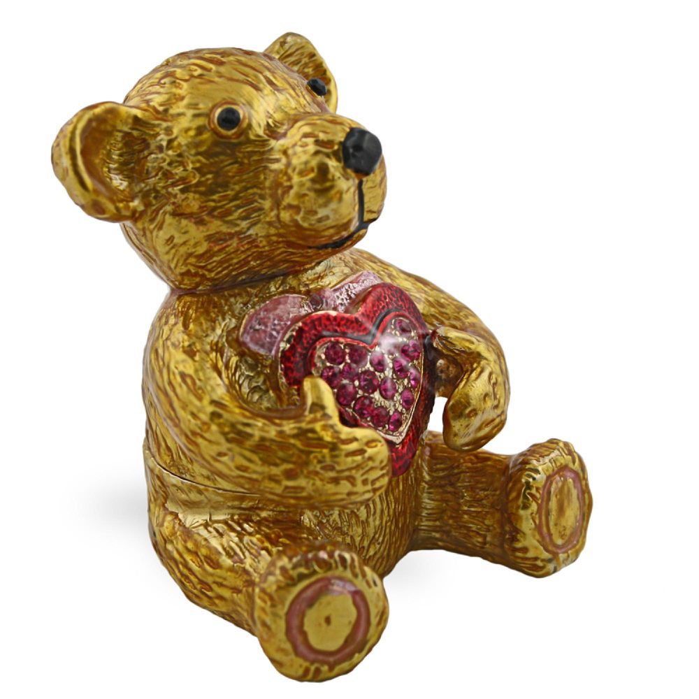 Objet d'art 'Beary Sweet' Bear With Heart Trinket Box at Kmart.com