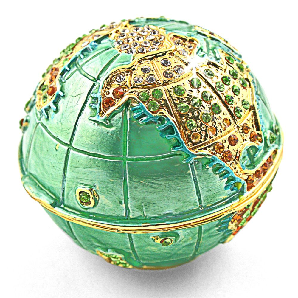 Objet d'art 'Mother Earth' Earth Globe Trinket Box at Kmart.com