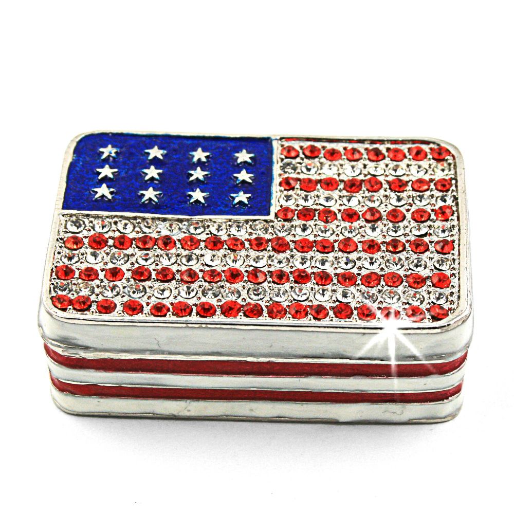Objet d'art 'Old Glory' Retro US Flag Trinket Box at Kmart.com
