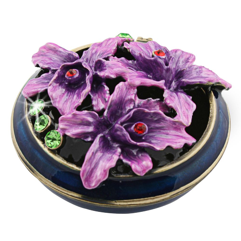 Objet d'art 'Violets Are Blue' Violet Trinket Box at Kmart.com