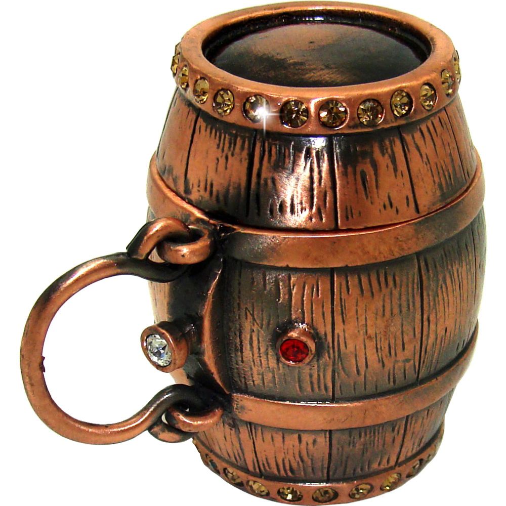 Objet d'art 'Aged In Oak' Barrel Trinket Box at Kmart.com