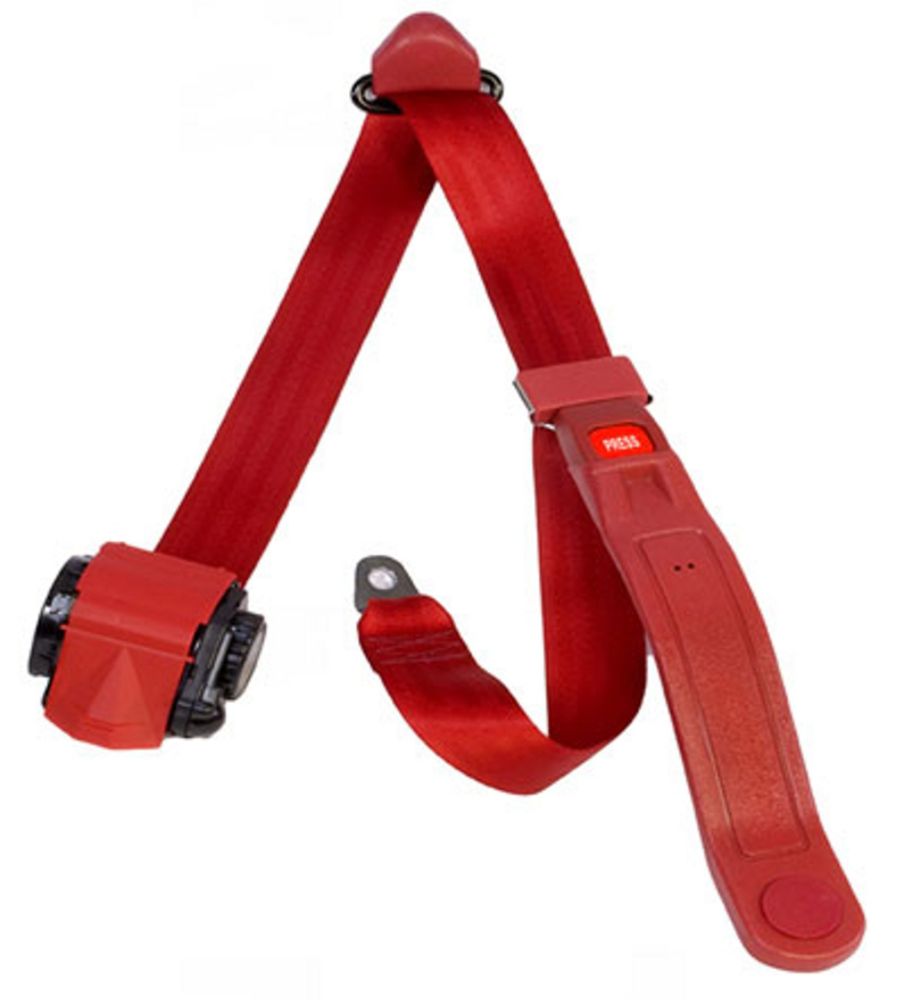 Beams Retractable 3 Point Push Button Lap & Shoulder Belt With 12 Inch Sleeve at Kmart.com
