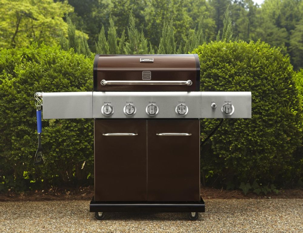 Kenmore&nbsp; 4-Burner LP Mocha Gas Grill w/