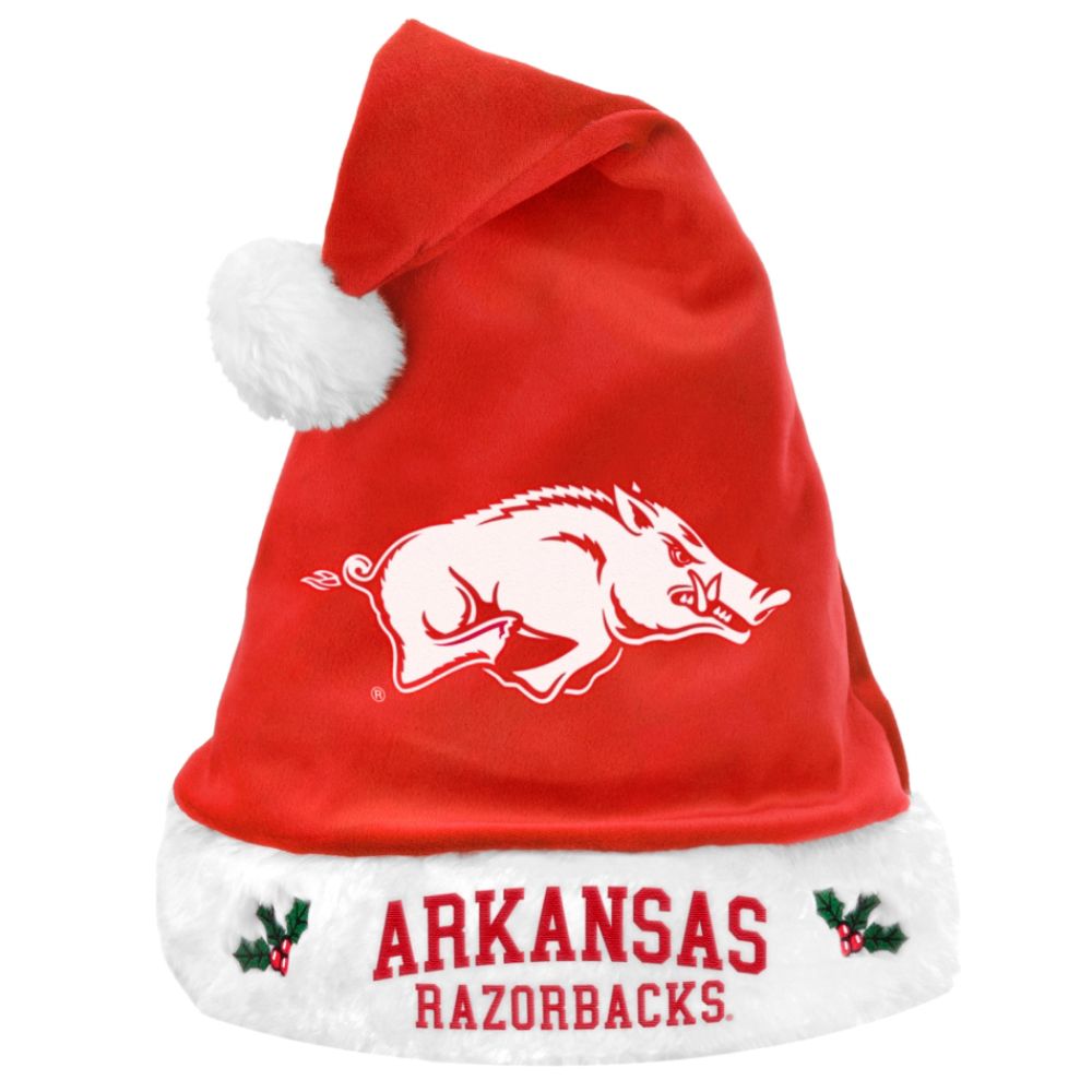 Forever Collectibles Arkansas Razorbacks Santa Hat