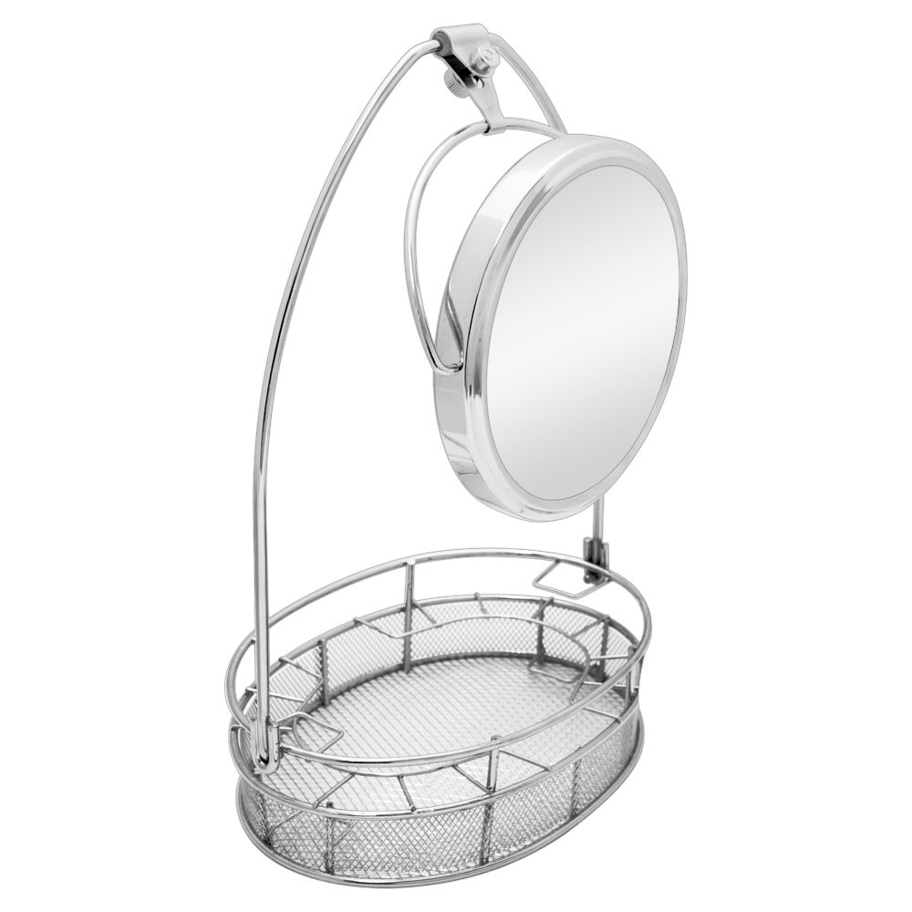 Zadro Cosmetic basket organizer with two-sided mirror 1X to 5X magnification at Kmart.com