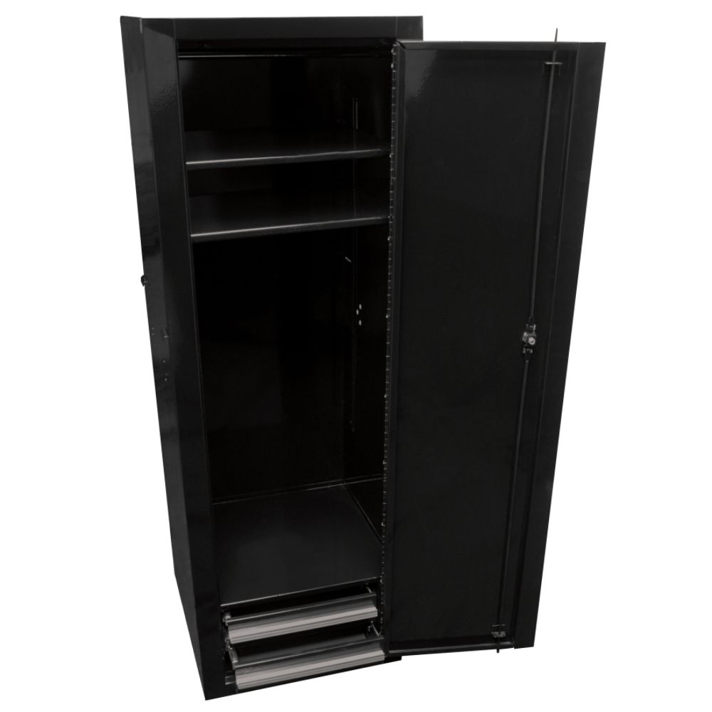41 in Side Locker with 2 Drawers - Black
