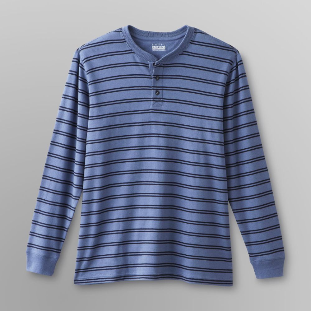 Basic Editions&nbsp; Men's Long-Sleeve Henley