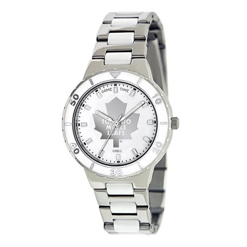 NHL TORONTO MAPLE LEAFS LADIES PEARL SPORTS WATCH