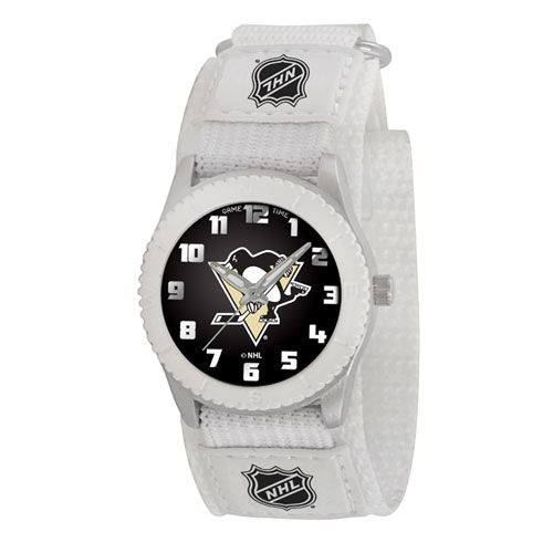 NHL PITTSBURGH PENGUINS ROOKIE WHITE SPORTS WATCH