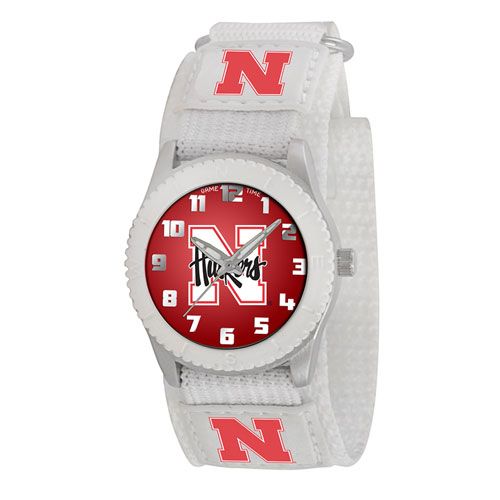 COLLEGE NEBRASKA ROOKIE WHITE SPORTS WATCH